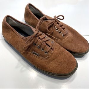 Suede Brown Vans Size 7.5 Womens